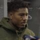 New England Patriots cornerback Jonathan Jones talks to reporters after the team's Week 15 loss to the Arizona Cardinals